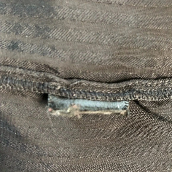 Rebecca Taylor Black Long Sleeve Shadow Stripe Blouse Size Small - Picture 8 of 9